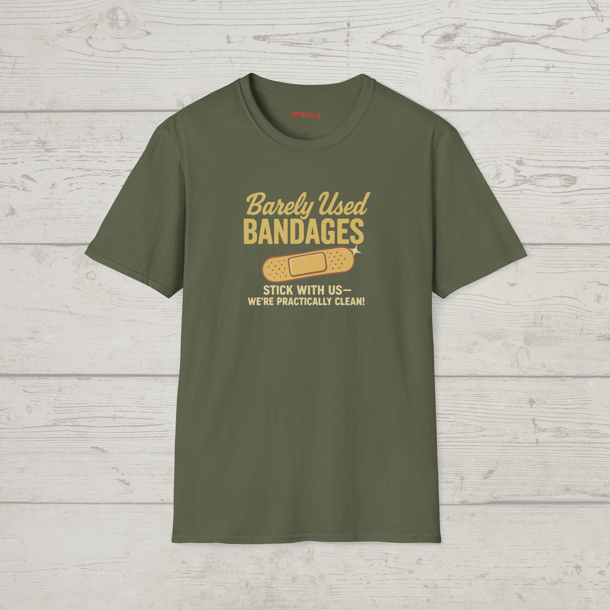 Barely Used Bandages Retro T-Shirt