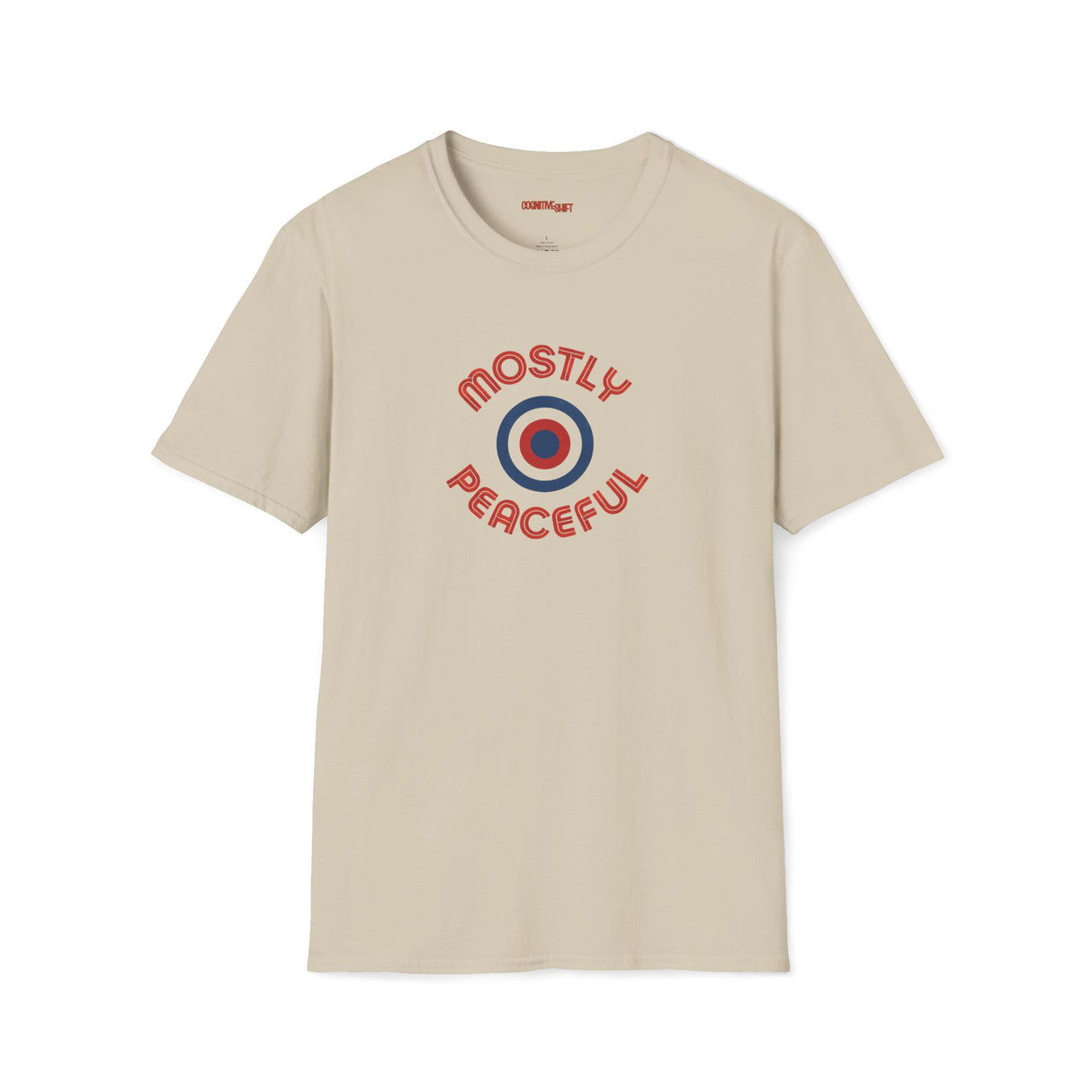 Mostly Peaceful Retro Graphic T-Shirt