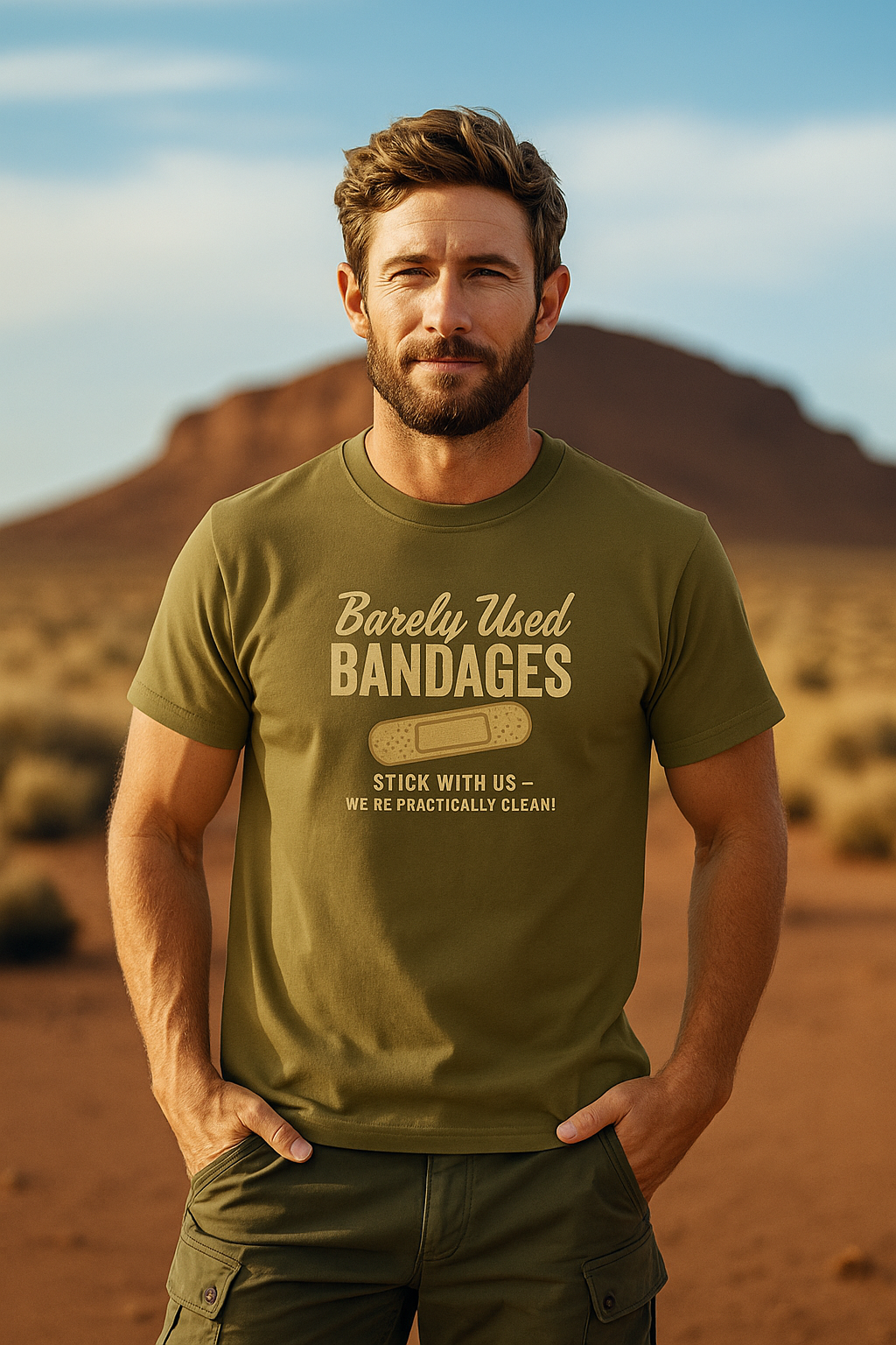 Barely Used Bandages Retro T-Shirt