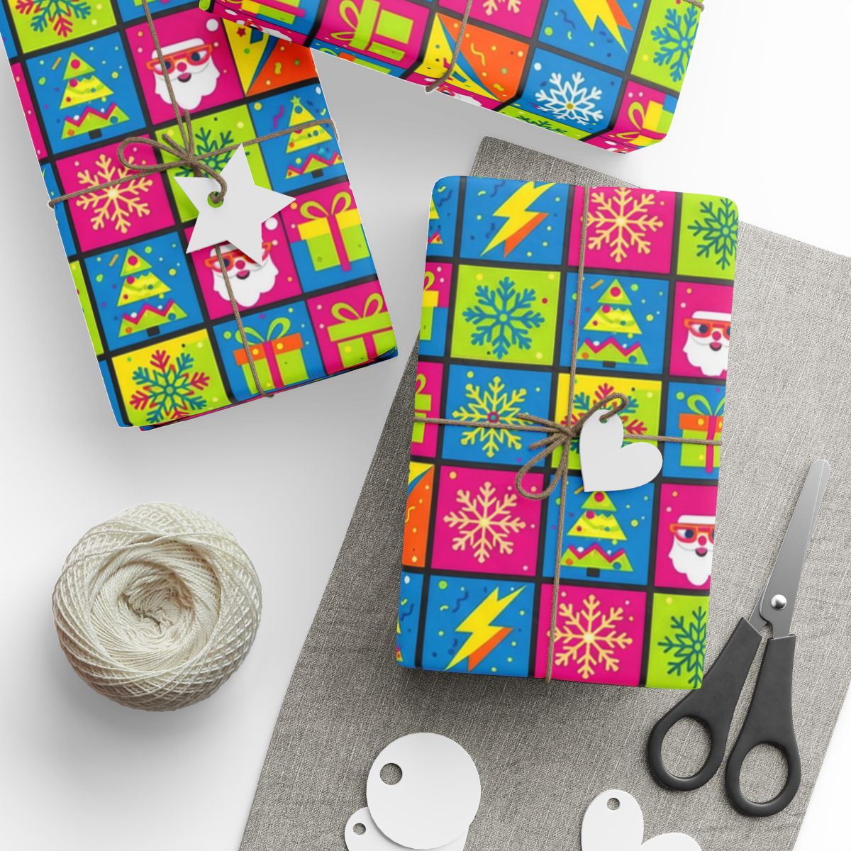 Festive Holiday Gift Wrapping Paper for Celebrations