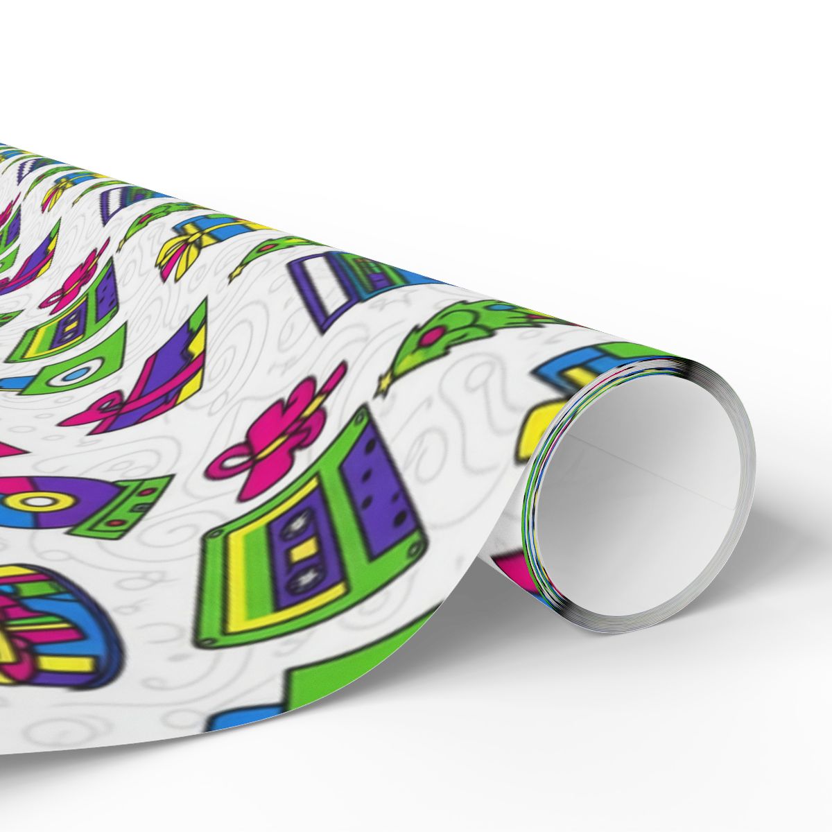 Colorful Abstract Technology Art Wrapping Paper