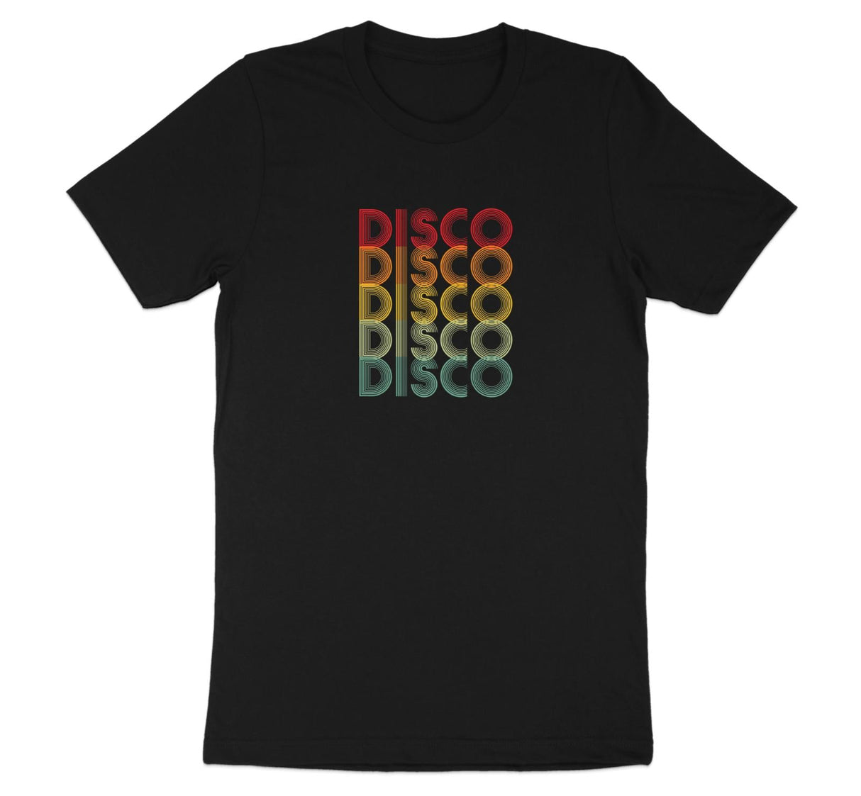 Disco Disco Disco Retro 70s Tee Black 2