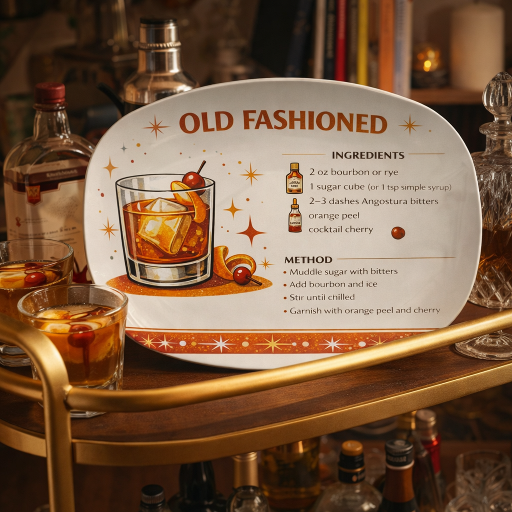 Cocktail Recipe Platters