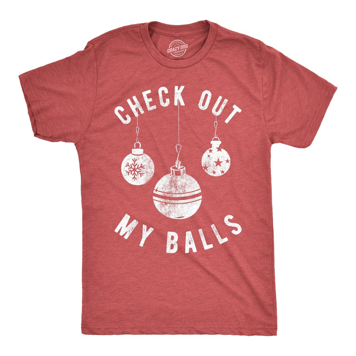 Check Out My Balls Funny Christmas T-Shirt