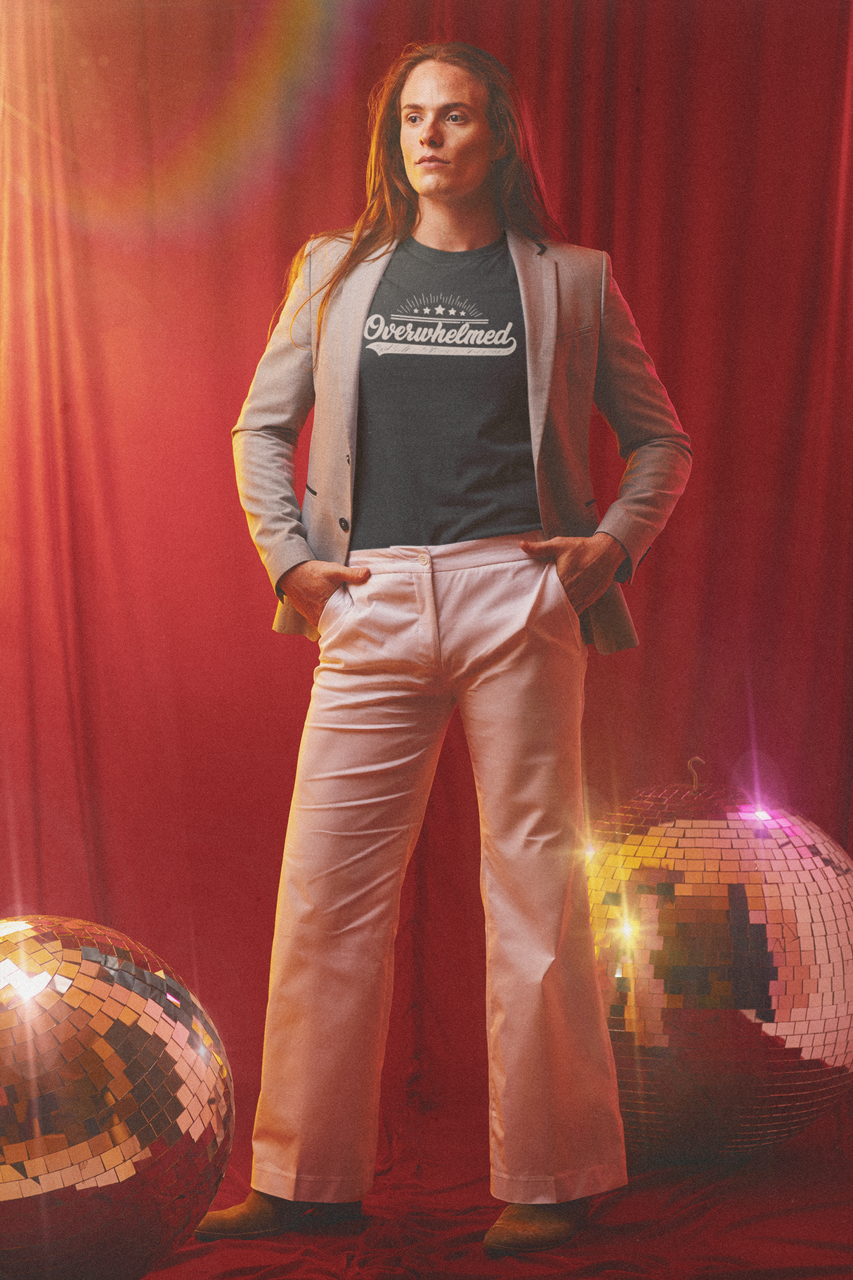 Overwhelmed Graphic Print T-Shirt