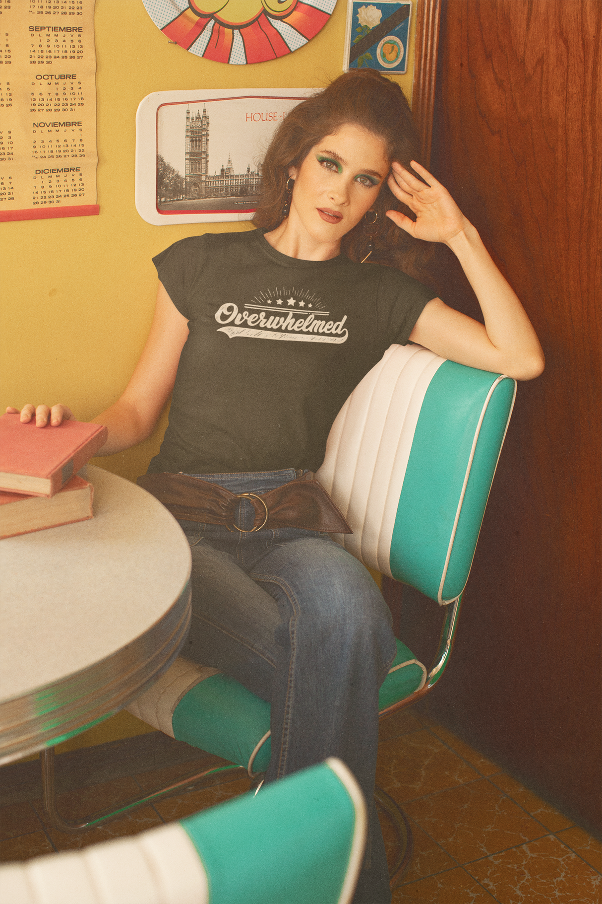 Overwhelmed Graphic Print T-Shirt