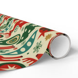 Festive Holiday Wrapping Paper with Colorful Designs
