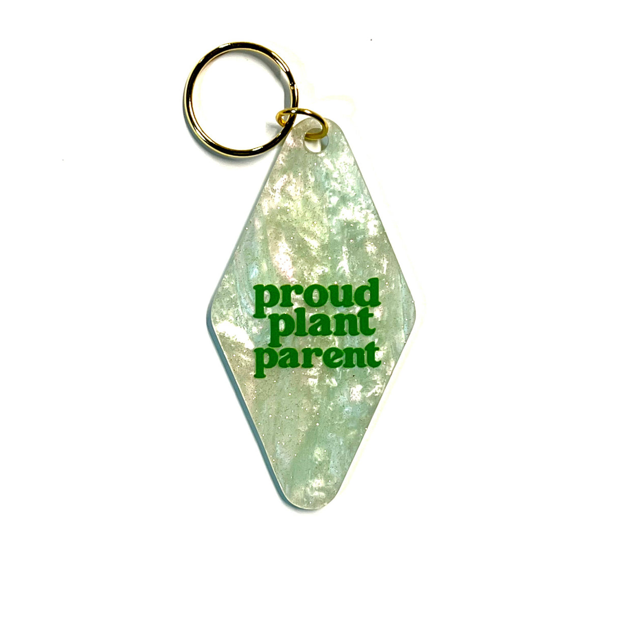 Proud Plant Parent Retro Motel Keychain