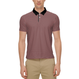 Crimson Dot Slim Fit Polo