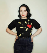 Astro Bettie Carefree Black Sweater