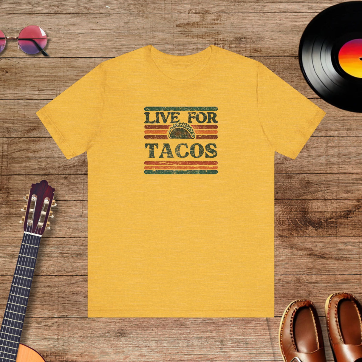 Live for Tacos - Retro Unisex T-Shirt