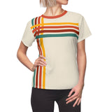 Mid-Century Modern Cross Stripe - Womens Retro Shirt