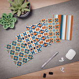 Retro MCM Orange Blue Motif Greeting Cards Stationery Set 5-Pack