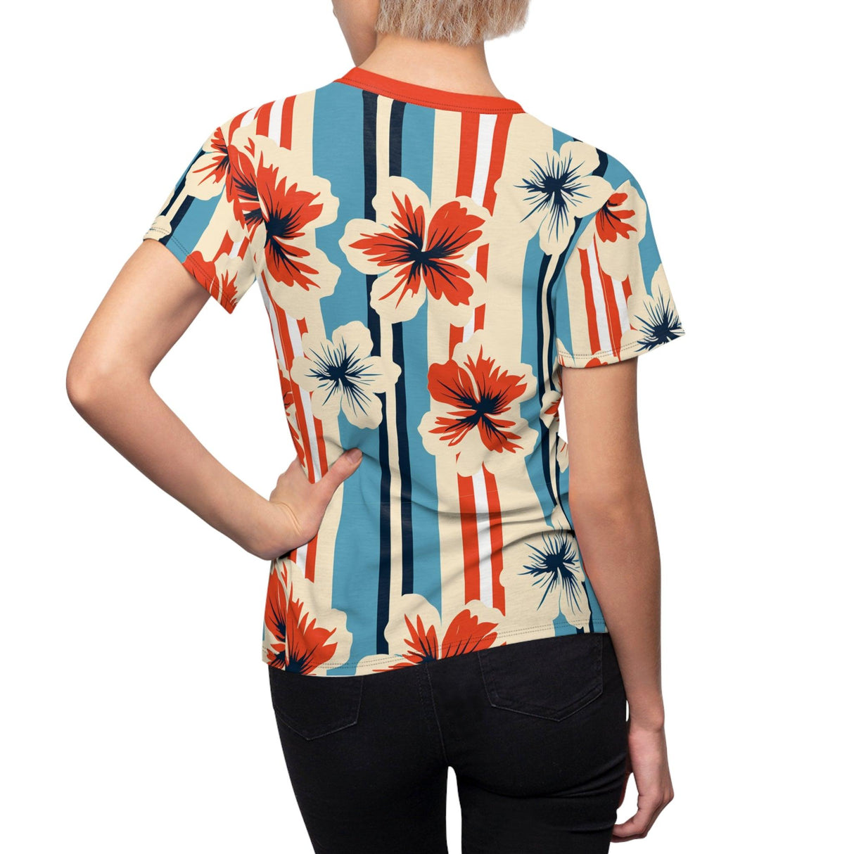 Heaven in Hibiscus - Womens Retro Shirt