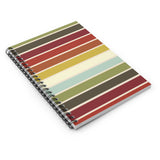 Retro 70s Striped Spiral Notebook