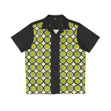 Mod Groove in Green - Retro Button Up Shirt