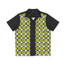 Mod Groove in Green - Retro Button Up Shirt