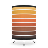 Sunset Stripes - 1970s Retro Tripod Table Lamp