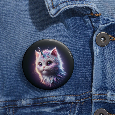 Fairytale Kitty Unicorn Pin Button