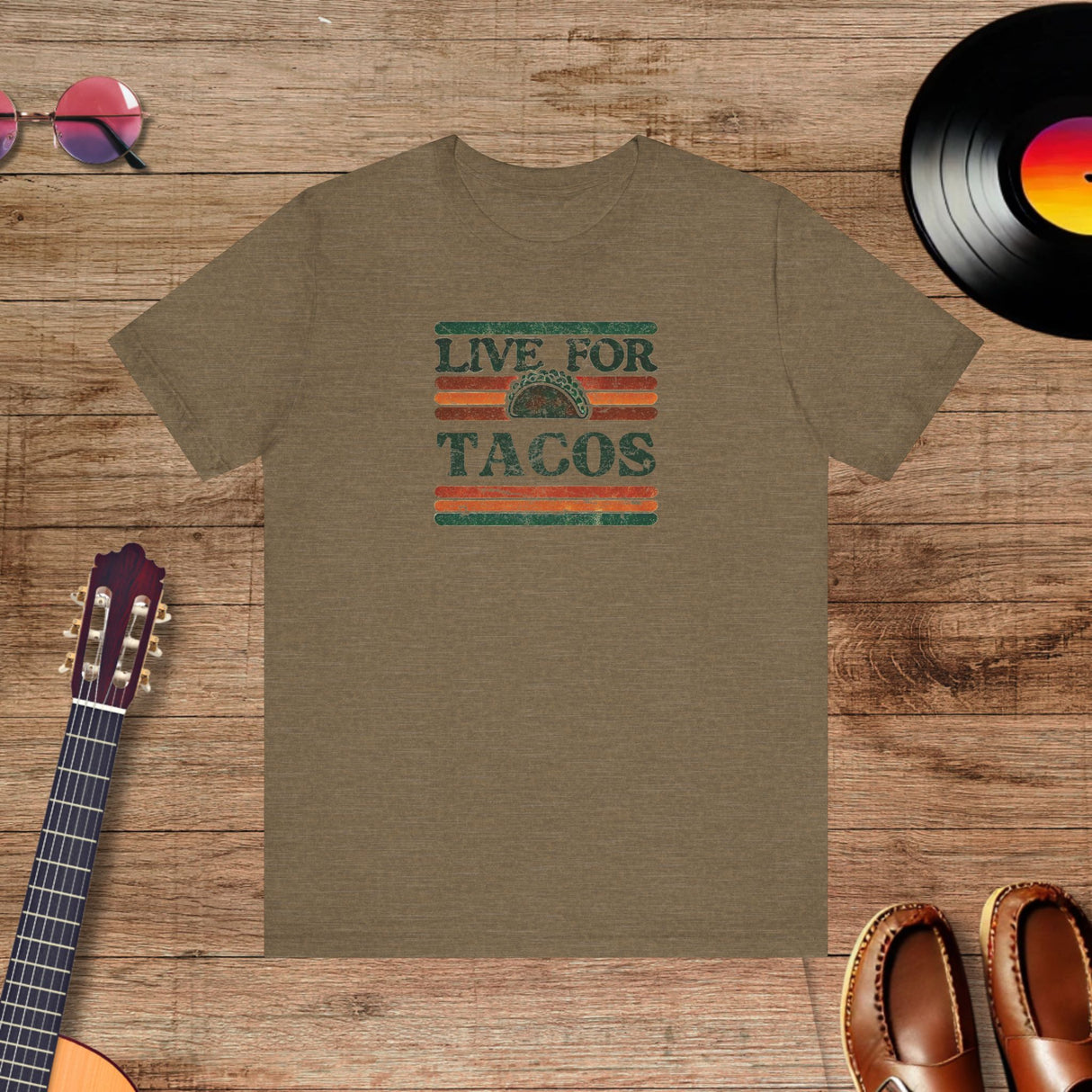 Live for Tacos - Retro Unisex T-Shirt