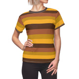 I Raided My Little Bro's Closet in Brown and Yellow - Womens Retro Shirt