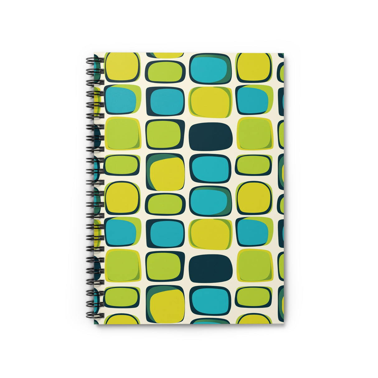 Aqua Pop - Retro Notebook for Big Ideas Spiral Notebook