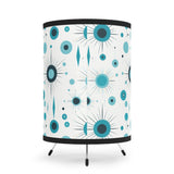 Blue Atomic Starburst Mid-Century Modern - Retro Tripod Table Lamp