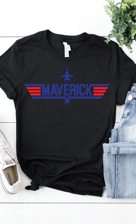 Top Gun Maverick Graphic Mom and Me Tee PLUS