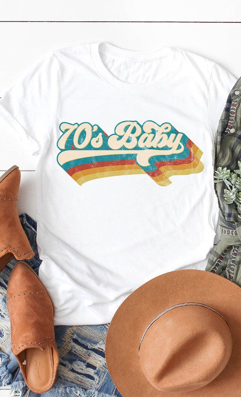 Retro 70's Baby Graphic Tee PLUS