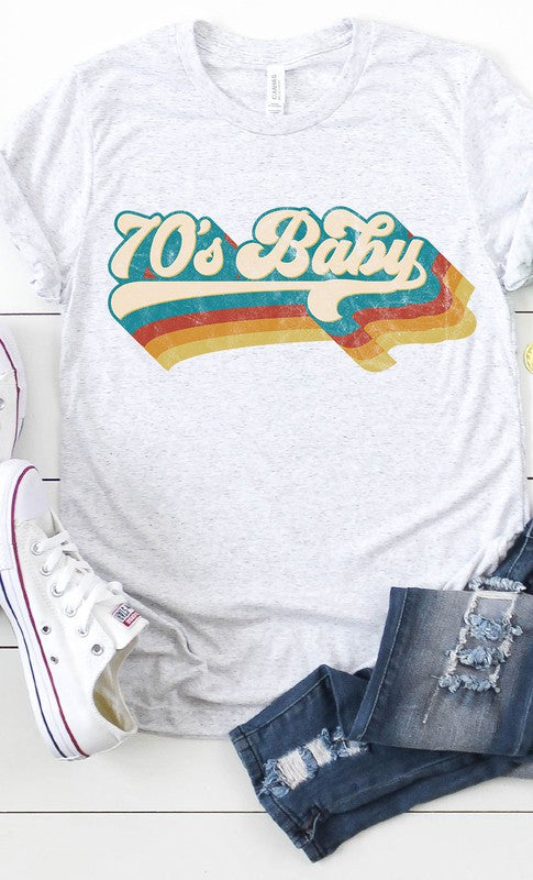 Retro 70's Baby Graphic Tee PLUS