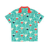 Atomic Cocktail Pink Martini - Retro Button Up Shirt