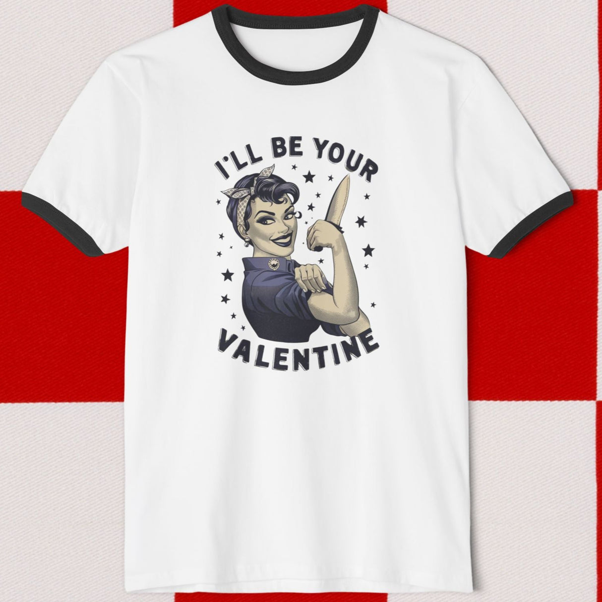 I’ll Be Your Valentine Retro Ringer T-Shirt