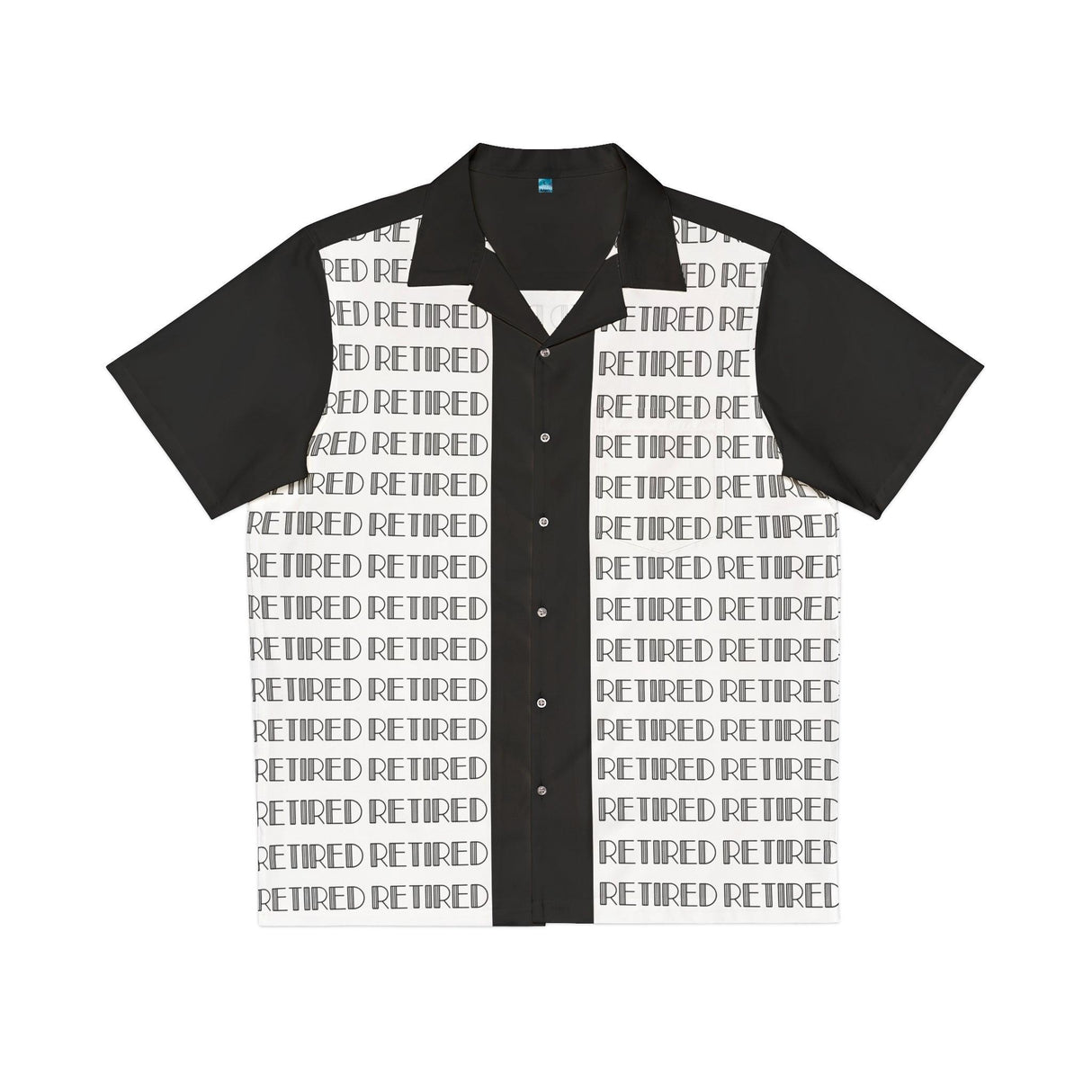 Retired! Button Up Bowling Style - Retro Button Up Shirt