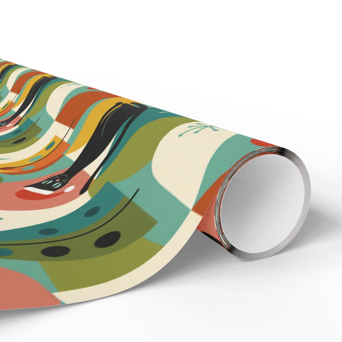 Vibrant Abstract Patterned Roll for Home Decoration