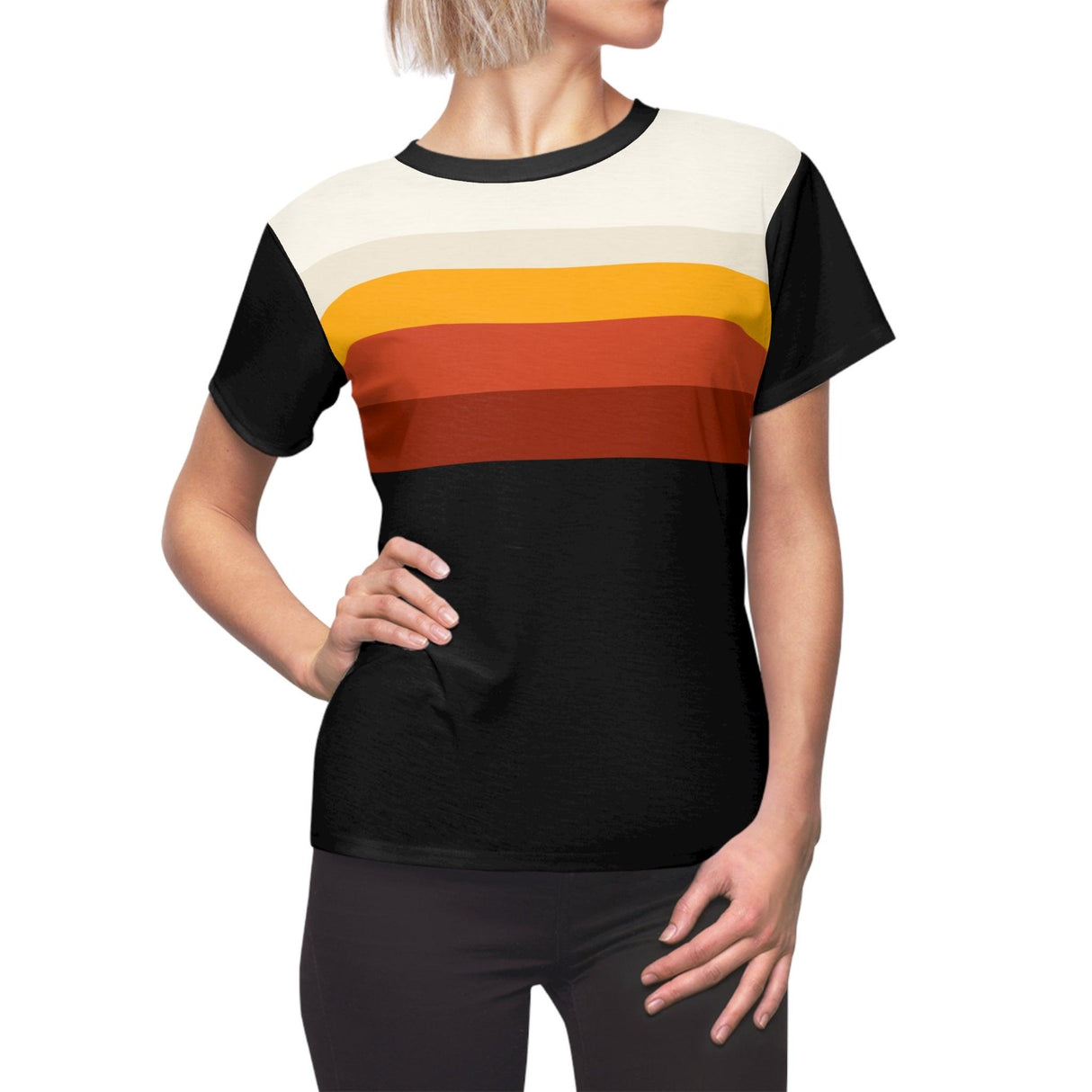 Retro Sunset Colors - Womens Retro Shirt