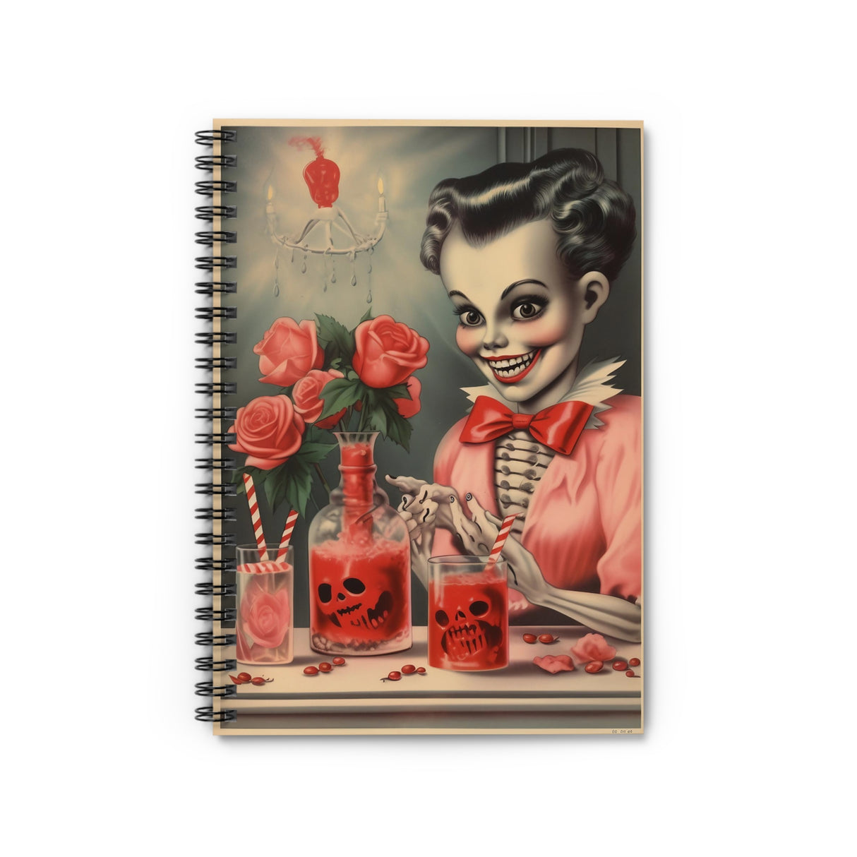 Skull and Sweets Deadly Diary Spiral Notebook