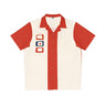 I'm Not Square in Burnt Orange Atomic Bowling Style - Retro Button Up Shirt