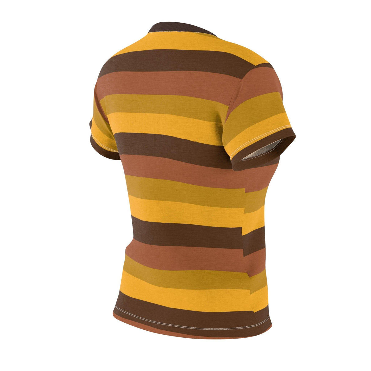 I Raided My Little Bro's Closet in Brown and Yellow - Womens Retro Shirt