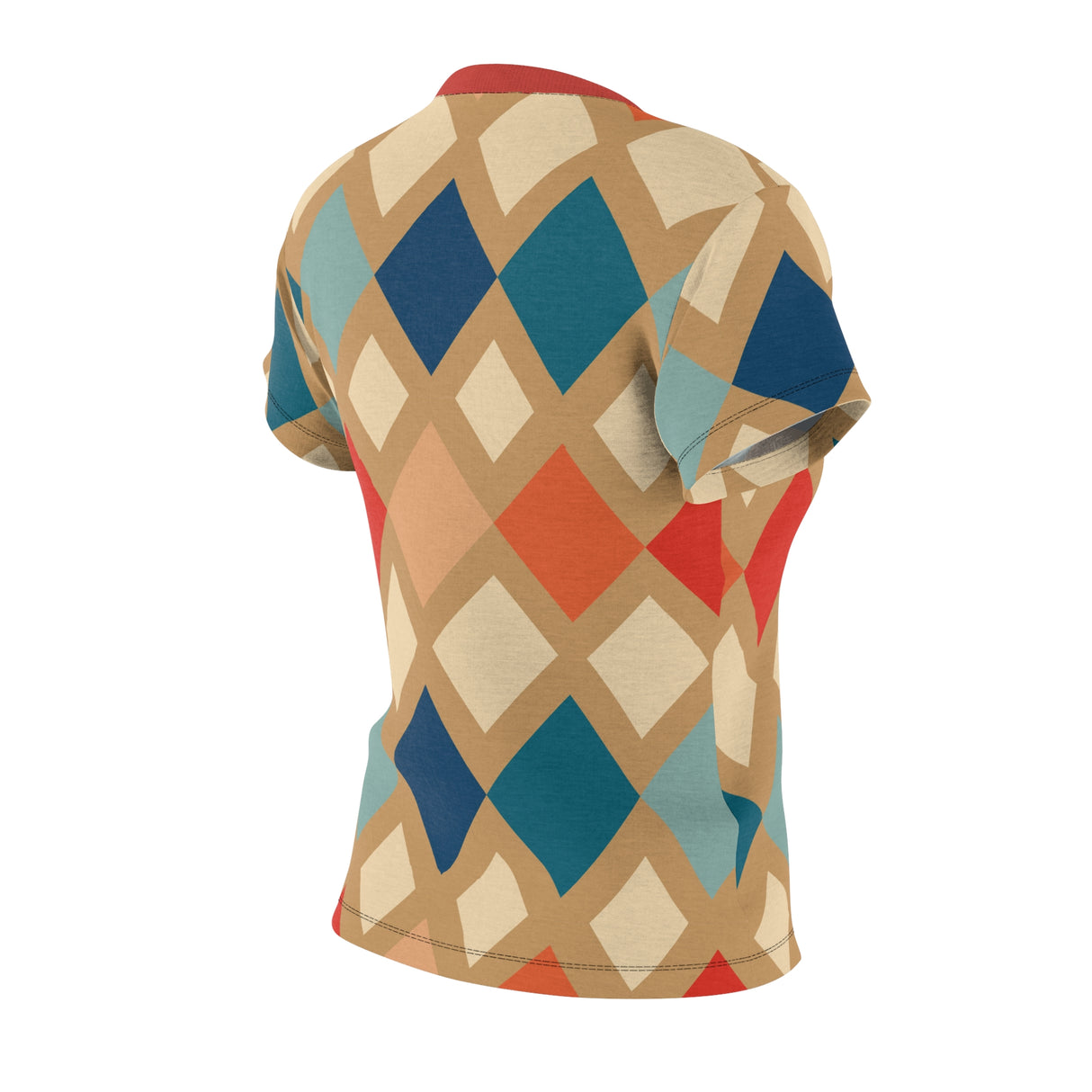 Retro Vibes Argyle - Women's Mid-Century Modern Shirt