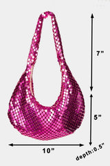 Disco Fame Sequin Disc Handbag