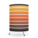 Sunset Stripes - 1970s Retro Tripod Table Lamp