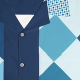 Checkerboard Cool Bowling Style - Retro Button Up Shirt