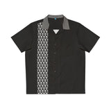 Skull Panel Rockabilly Bowling Style - Retro Button Up Shirt