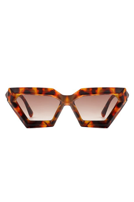 Retro Square Chunky Cat Eye Fashion Sunglasses