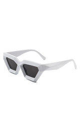 Retro Square Chunky Cat Eye Fashion Sunglasses