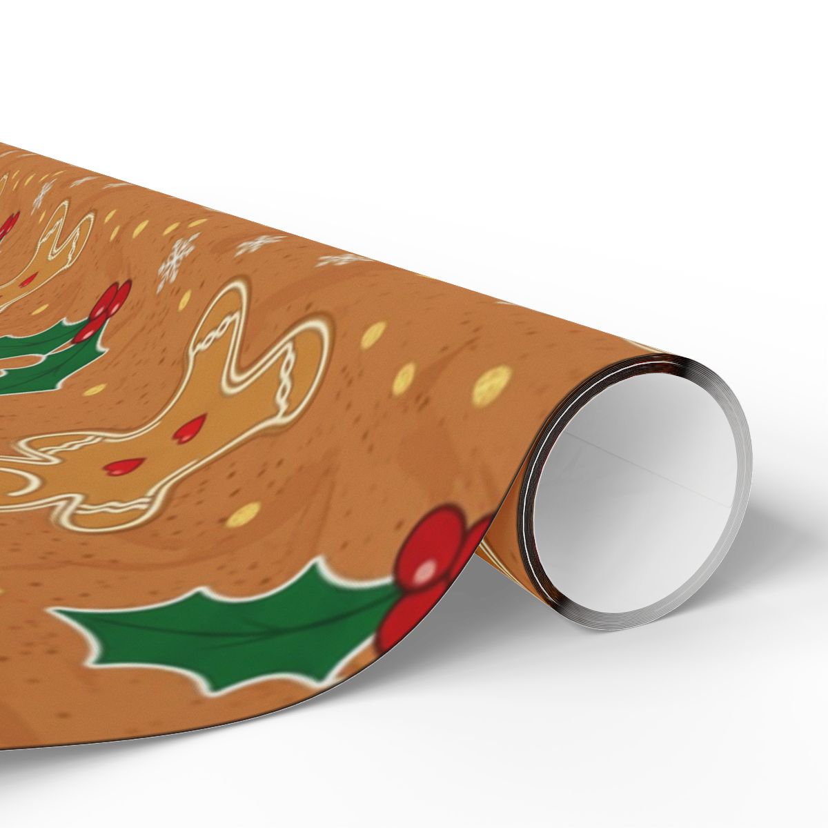 Festive Gingerbread Christmas Themed Wrapping Paper