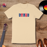 Salty Retro Dinner Style Graphic T-Shirt