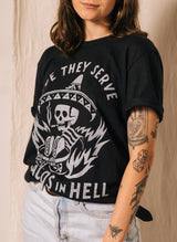 Hope They Serve Tacos in Hell Vintage Western T-Shirt