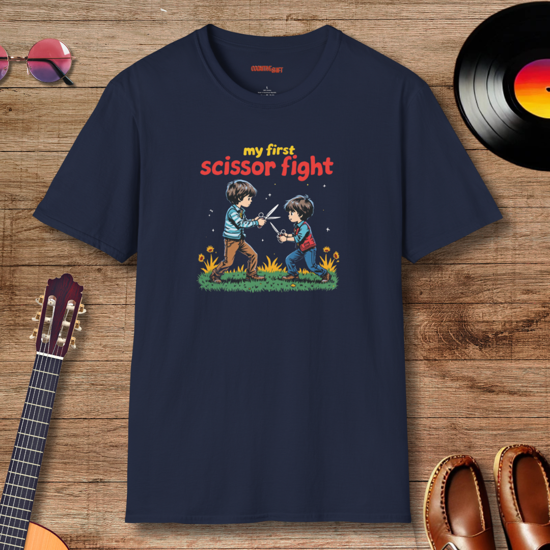 ✂️ "My First Scissor Fight" Retro T-Shirt