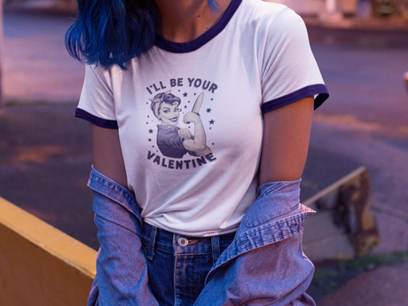 I’ll Be Your Valentine Retro Ringer T-Shirt